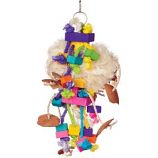 Prevue Pet Products - Bodacious Tough Puff Toy - Multi-Colored - 7X17 Inch