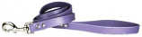 Leather Brothers - 1/2" X 4' Signature Leather Lead - Nickle Bolt - Lavender