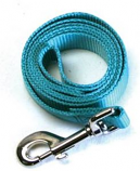 Leather Brothers - 1" x 4' One-Ply Nylon Lead - Nickle Bolt - Mint Green