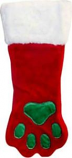Petstages - Paw Stocking Holiday Lg - Red/Green - Large