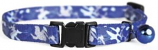 Leather Brothers - 3/8" Camouflage Pattern Cat Kwik Klip Collar - Blue