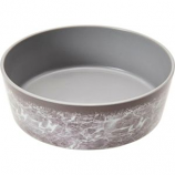 Ethical Stoneware Dish - Unbreak-A-Bowlz Melamine Marble - Grey - 8 Inch