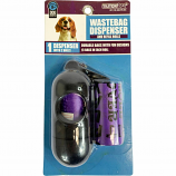 Multipet International - Pet Waste Bag Holder With Word Print - Assorted - 2 Pack