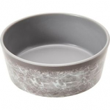 Ethical Stoneware Dish - Unbreak-A-Bowlz Melamine Marble - Grey - 6 Inch