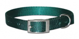 Leather Brothers - 5/8" Regular 1-Ply Nylon Collar - Green - 16" Length