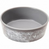 Ethical Stoneware Dish - Unbreak-A-Bowlz Melamine Marble - Grey - 5 Inch