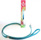 Leather Brothers - 4 Ft Pocket Pup Lead - Metallic Turquoise