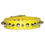 Leather Brothers - 1/2" Regular Leather Spike & Stud - Yellow - 14" Length