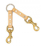 Leather Brothers - 2-Dog Perma Couplet - Brass Bolt