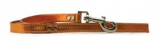Leather Brothers - 1/2" X 4' Signature Leather Lead - Nickel Bolt - Metallic Apricot
