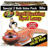 Zoo Med - Repti Basking Spot Lamp - 2-Bulb Value Pack - 50 Watt