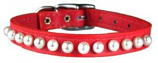 Leather Brothers - 3/8" Pocket Pups Pearl Adjustable Collar - Salmon - 9-11" Length