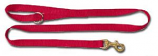 Leather Brothers - 3/4"X4' 1-Ply Standard Nylon Lead - 1 Dog - Red