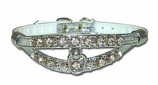 Leather Brothers - 5/16" Majestic Jewel Split Collar - Filigrees - Post Ring - Silver - 14" Length
