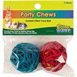 Ware Manufacturing  Bird / Small Animal - Critter Party Chew Balls - Red - 2 Piece
