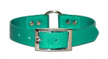Leather Brothers - 1" SunGlo Ring-in-Center Collar - Green - 21" Length