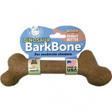 Pet Qwerks - Dinosaur Barkbone - Peanut Butter/Wood - XL