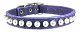 Leather Brothers - 3/8" Pocket Pups Pearl Adjustable Collar - Lavender - 9-11" Length