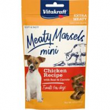Vitakraft Pet - Meaty Morsels Mini Dog Treat - Beef/Carrot - 1.69 Oz