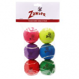 Zanies - Tennis Balls - 2.5Inch - 6Pack Assorted
