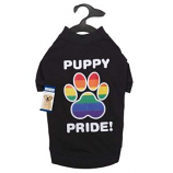 Casual Canine - Puppy Pride Tee -Small/Medium - Black