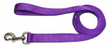 Leather Brothers - 1" X 6' One-Ply Nylon Lead - Nickle Bolt - Purple