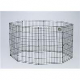 Midwest Container - 8 Panel Exercise Pen - Black - 24 X 48 Inch