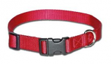 Leather Brothers - 3/4" Kwik Klip Adjustable Collar - 14-20" Length - Red