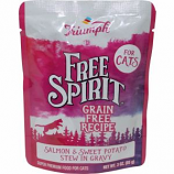 Triumph Pet Industries - Triumph Free Spirit Grain Free Cat Pouch - Salmon/Sweet Potato - 3 oz