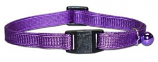 Leather Brothers - Safety Escape Adjustable Cat Collar - Purple - 8-14" Length