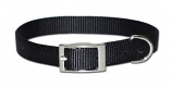 Leather Brothers - 5/8" Regular 1-Ply Nylon Collar - Black - 16" Length