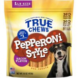 Tyson Pet Products - True Chews Pepperoni Style Dog Treats - Bacon - 16 Oz