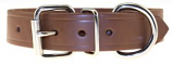 Leather Brothers - 1 1/4" Regular Bully Leather Collar - 16" Length